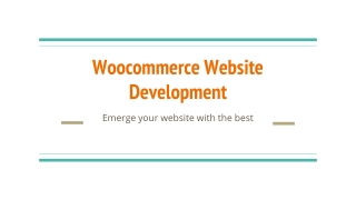 Experienced & Reliable Woocommerce Development Company
