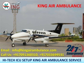 Best Patient Transfer Air Ambulance Services in Kolkata and Ranchi by King