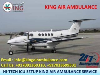 Take the Best Level Air Ambulance Services in Varanasi and Mumbai by King