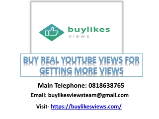 Buy Real YouTube Views for Getting More Views