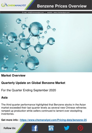 Benzene Prices, Price, Pricing, News | ChemAnalyst