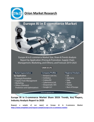 Europe AI in E-commerce Market Report 2020: By Key Players, Application, Share and Forecast 2019-2025