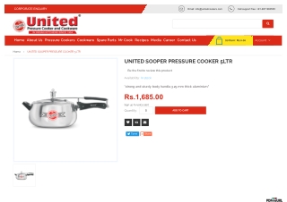 UNITED SOOPER PRESSURE COOKER 5 Litre