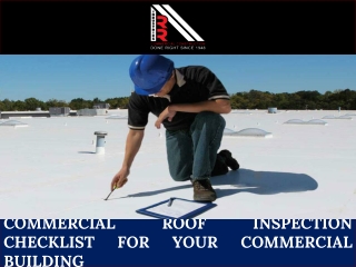 Commercial Roof Inspection Checklist for Your Commercial Building