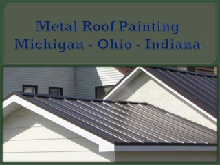 Metal Roof Painting Michigan - Ohio - Indiana