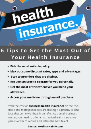 6 Tips to Get the Most Out of Your Health Insurance