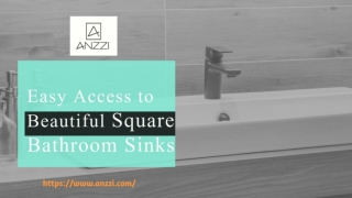 Easy Access to Beautiful Square Bathroom Sinks