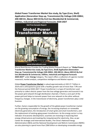 Global Power Transformer Market Research Report Forecast 2027