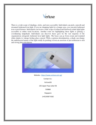 Best UV-C Sterilizer Singapore | Verluxe.com.sg