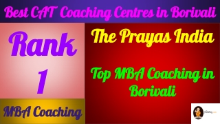 Best CAT Coaching in Borivali