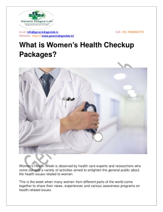 What is a regular medical checkup