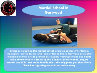 Martial School in Garwood