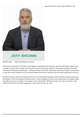 Jeff Brown Archives - Casey Research - Reviews Of Jeff Brown