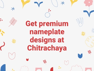 Get Your Favourite Wood Name Plate Design Online From Chitrachaya