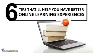 Tips For Achieving Better Online Learning Experiences