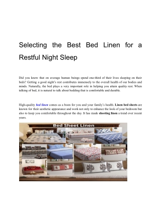Order Online Best Bed Linen at amazing prices Online