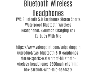 Bluetooth Wireless Headphones