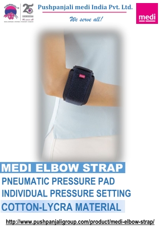 medi elbow support to reduce tension on the tendons | Pushpanjali medi india