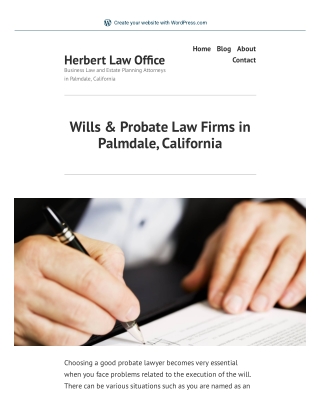 Wills & Probate Law Firms in Palmdale, California