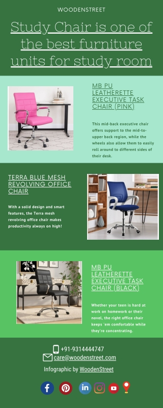 Purchase Study Chairs for Student Online in India