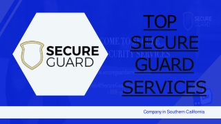 Top Security Guard Services Company in Southern California