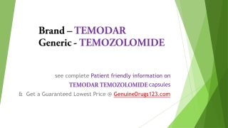 What are the Side Effects of Temozolomide?