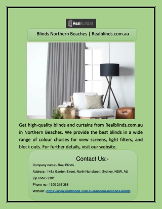 Blinds Northern Beaches | Realblinds.com.au