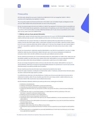 Read Privacy Policies Followed by Jobtick