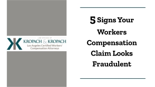 5 Signs Your Workers Compensation Claim Looks Fraudulent