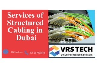 Cabling and Installations Services in Dubai