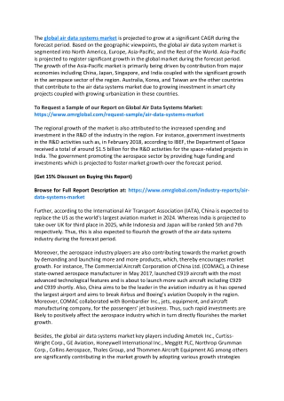 Global Air Data Systems Market : Size & Trends Shows a Rapid Growth by 2026