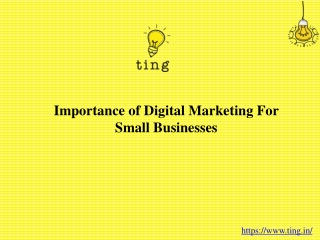 Importance of Digital Marketing For Small Businesses