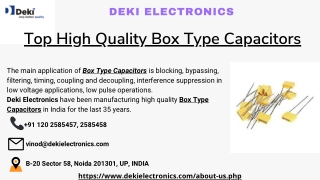 Top High Quality Box Type Capacitors