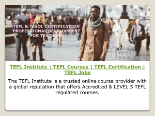 TEFL Institute | TEFL Courses | TEFL Certification | TEFL Jobs
