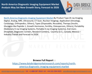 North America Diagnostic Imaging Equipment Market Analysis May Set New Growth Story, Forecast to 2026