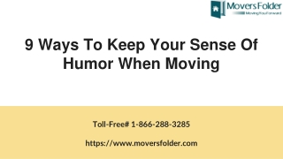 9 Ways To Keep Your Sense Of Humour When Moving