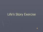 Life s Story Exercise