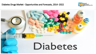 Diabetes Drugs Market Opportunities and Forecasts, 2021 -2027