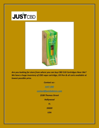 CBD Cartridges | Justcbdstore.com