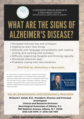 What Are the Signs of Alzheimer's Disease