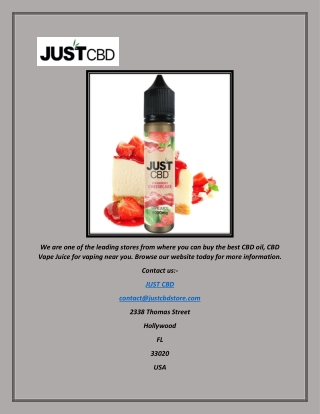 Buy CBD Vape Oil | justcbdstore.com