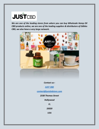 Buy CBD Wholesale | Justcbdstore.com