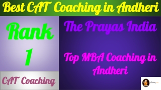 Best CAT Coaching in Andheri