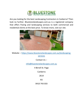 Landscaping Canberra | Bluestone Landscapes