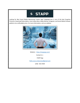 social media tracker app | Stappapp.com