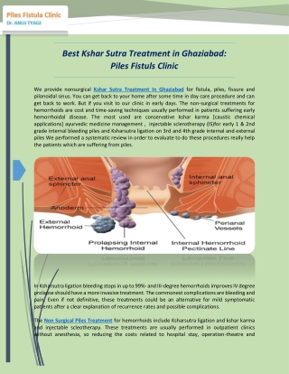 Best Kshar Sutra Treatment in Ghaziabad