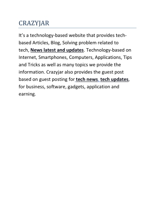 Crazyjar website