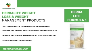 Are you looking Herbalife weight loss product? - HerbaShakes