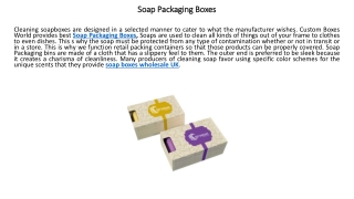 Soap Packaging Boxes