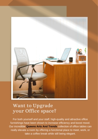 Top 3 Buying Factors of Office Tables For Your Workspace